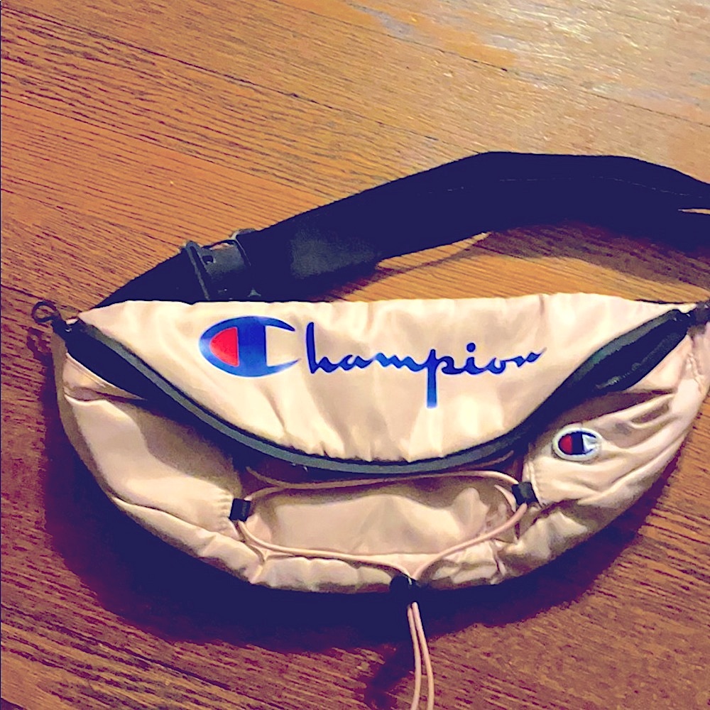 Champion large script pink waist bag-New